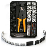 ELEAD 2020 piece electronic terminal kit with ratcheting crimping tool, XH 2.54mm connectors, male and female pin terminals, wiring connector set for electronics repair and automotive wiring