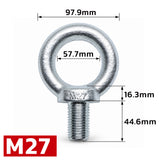 metric lifting eye bolt M8-M42 heavy duty threaded eye bolt for rigging, lifting, machinery, construction and industrial applications