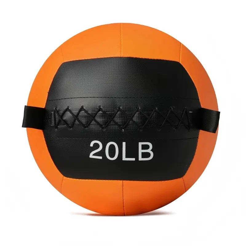 70LB wall ball set with 10, 15, 20 and 25 lb soft medicine balls for core workouts, strength training and home gym exercise