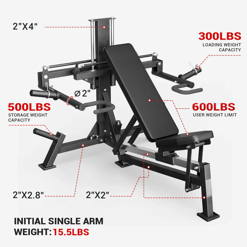 plate loaded chest press machine adjustable incline flat bench iso lateral home gym equipment upper middle lower chest strength trainer
