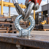 Metric lifting eye nut M8-M24 threaded rigging eye bolt nut for lifting, hoisting, machinery and industrial applications