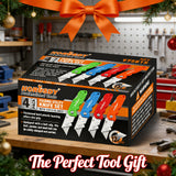 4Pc Folding Utility Knife Set | Quick-Change Box Cutter with 10 Extra Blades | Includes Storage Bag