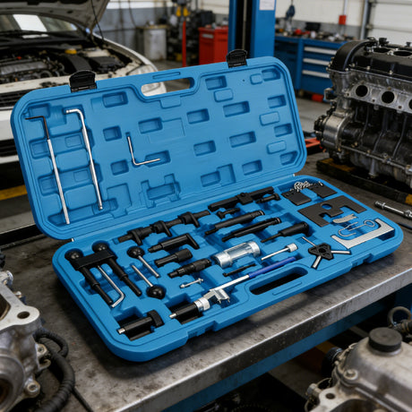 diesel engine timing tool kit for VW Audi Skoda Seat 34pcs TDI timing locking tools camshaft crankshaft alignment set with case
