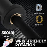 6FT and 7FT Olympic barbell bars with 2-inch sleeves, 28mm knurled shafts and rotating sleeves for home gym strength training