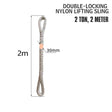2T / 3T / 5T Nylon Lifting Sling, Heavy Duty Endless Round Sling for Hoisting & Rigging