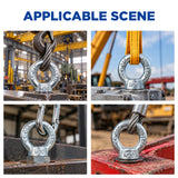 Metric lifting eye nut M8-M24 threaded rigging eye bolt nut for lifting, hoisting, machinery and industrial applications