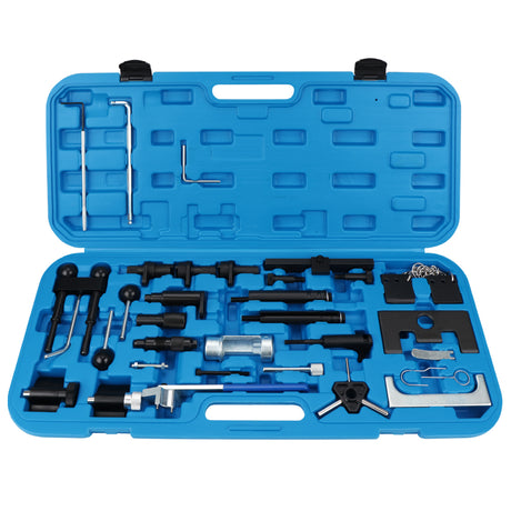 diesel engine timing tool kit for VW Audi Skoda Seat 34pcs TDI timing locking tools camshaft crankshaft alignment set with case