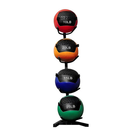 70LB wall ball set with 10, 15, 20 and 25 lb soft medicine balls for core workouts, strength training and home gym exercise