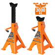 heavy duty 3 ton jack stands 2 pack adjustable double locking ratchet jack stand for car suv truck lifting support