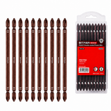 PH2 double-ended impact screwdriver bit set with S2 steel magnetic power bits, torsion zone design, available in 65mm, 90mm and 150mm lengths for impact drivers and drills