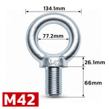 metric lifting eye bolt M8-M42 heavy duty threaded eye bolt for rigging, lifting, machinery, construction and industrial applications