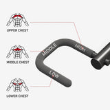 Plate Loaded Chest Press Machine, Adjustable Incline Flat Bench Press, Iso-Lateral Strength Trainer, 600lbs Capacity Home Gym
