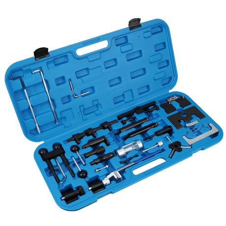 diesel engine timing tool kit for VW Audi Skoda Seat 34pcs TDI timing locking tools camshaft crankshaft alignment set with case