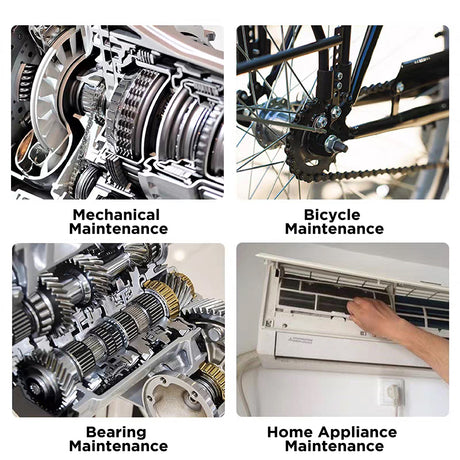 500ml high pressure metal oil can with long precision spout for automotive bicycle bearing lubrication