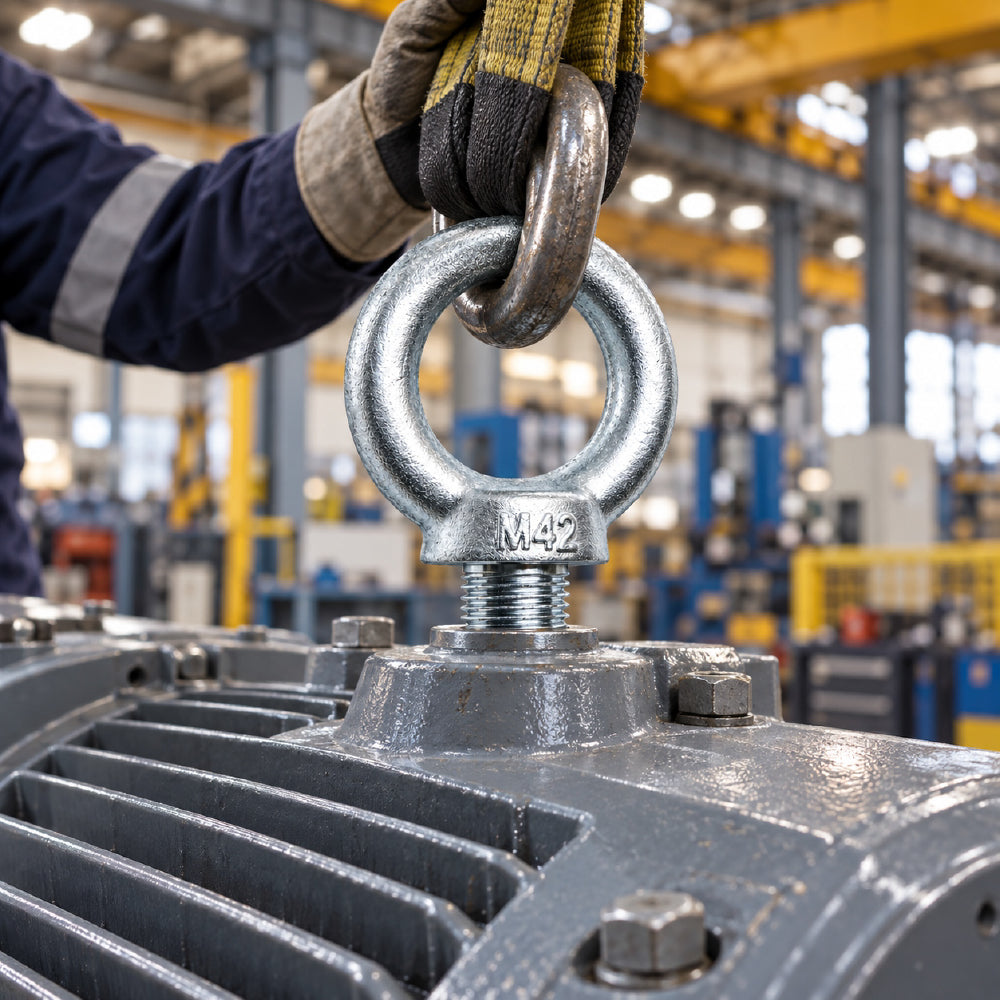 metric lifting eye bolt M8-M42 heavy duty threaded eye bolt for rigging, lifting, machinery, construction and industrial applications