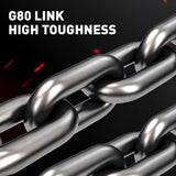 Grade 80 chain sling 1T-5T heavy duty lifting chain with master link and safety hooks, available in 1, 2 and 4 leg configurations for rigging and hoisting