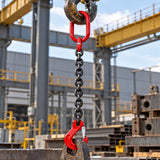 Grade 80 chain sling 1T-5T heavy duty lifting chain with master link and safety hooks, available in 1, 2 and 4 leg configurations for rigging and hoisting