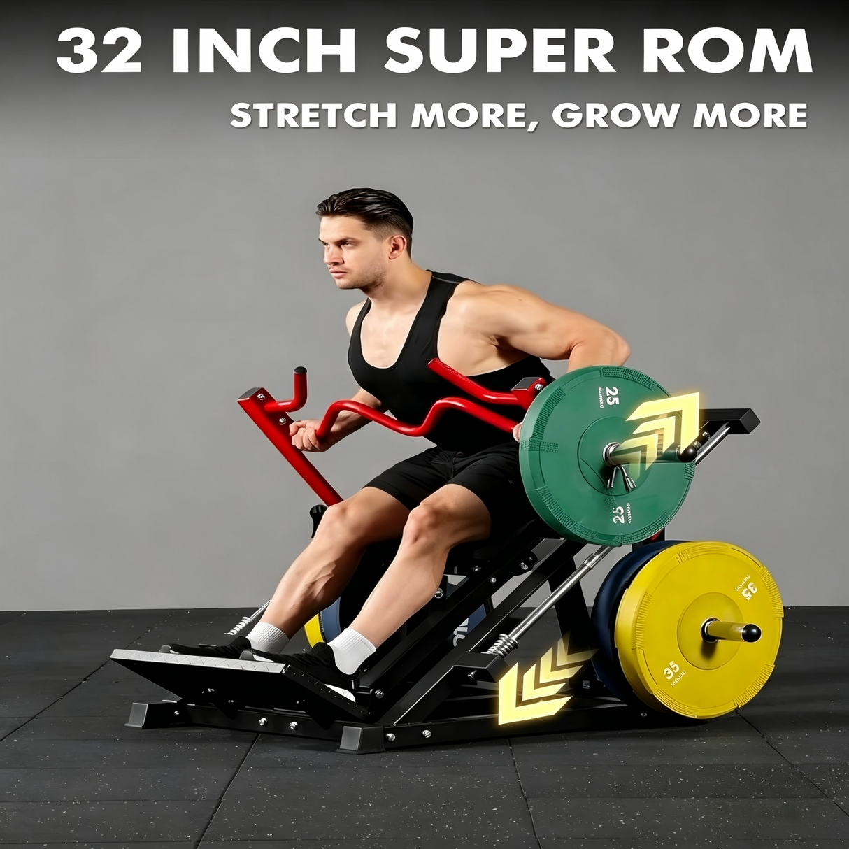 plate loaded linear row machine seated row trainer with adjustable backrest multi grip handles home gym back workout equipment