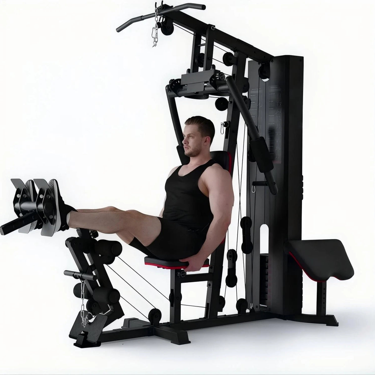 6-in-1 Home Gym with Weight Stack Multi Workout Machine – SedyOnline