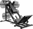 leg press hack squat machine combo 45 degree home gym equipment with bearing system adjustable safety stops heavy duty steel frame 900lbs capacity