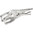 9 inch welding locking pliers with adjustable C-clamp jaws, quick trigger release and 2.75 inch opening for sheet metal, pipe and metalworking