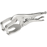 9 inch welding locking pliers with adjustable C-clamp jaws, quick trigger release and 2.75 inch opening for sheet metal, pipe and metalworking