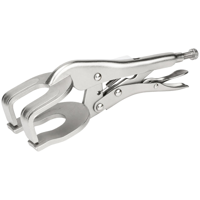 9 inch welding locking pliers with adjustable C-clamp jaws, quick trigger release and 2.75 inch opening for sheet metal, pipe and metalworking