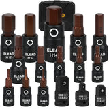 ELEAD 16PCS Master Hex Bit Socket Set with S2 Alloy Steel Bits, CR-V Sockets, Adapters, and Portable Storage Case for Automotive and Workshop Use