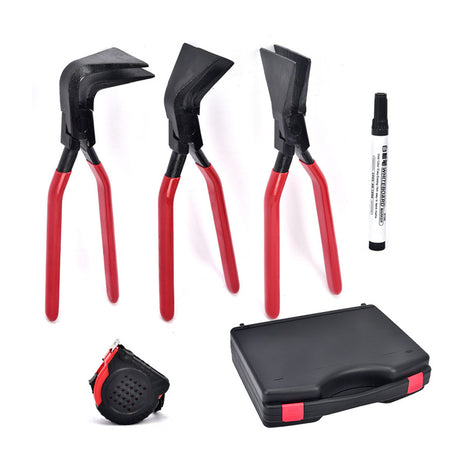 ELEAD 5 piece sheet metal folding pliers set with hand seamers for HVAC duct bending and sheet metal forming