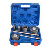 HORUSDY 9PCS SDS Plus Hole Saw Set with Carbide-Tipped Core Drill Bits for Concrete, Brick, Cement, and Masonry in Blue Storage Case