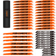40 piece reciprocating saw blades set with organizer pouch for wood cutting, metal cutting, pruning, demolition and general purpose Sawzall applications