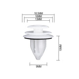 250pcs car door panel clips trim retainer fasteners 9mm push type automotive plastic clips with foam gasket replacement kit