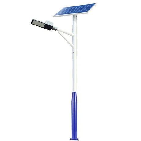 4 meter solar powered LED street light with galvanized steel pole, IP65 waterproof outdoor dusk to dawn lighting