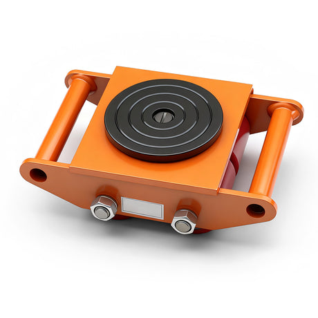 straight line machinery skate with 360 degree swivel top for moving heavy equipment