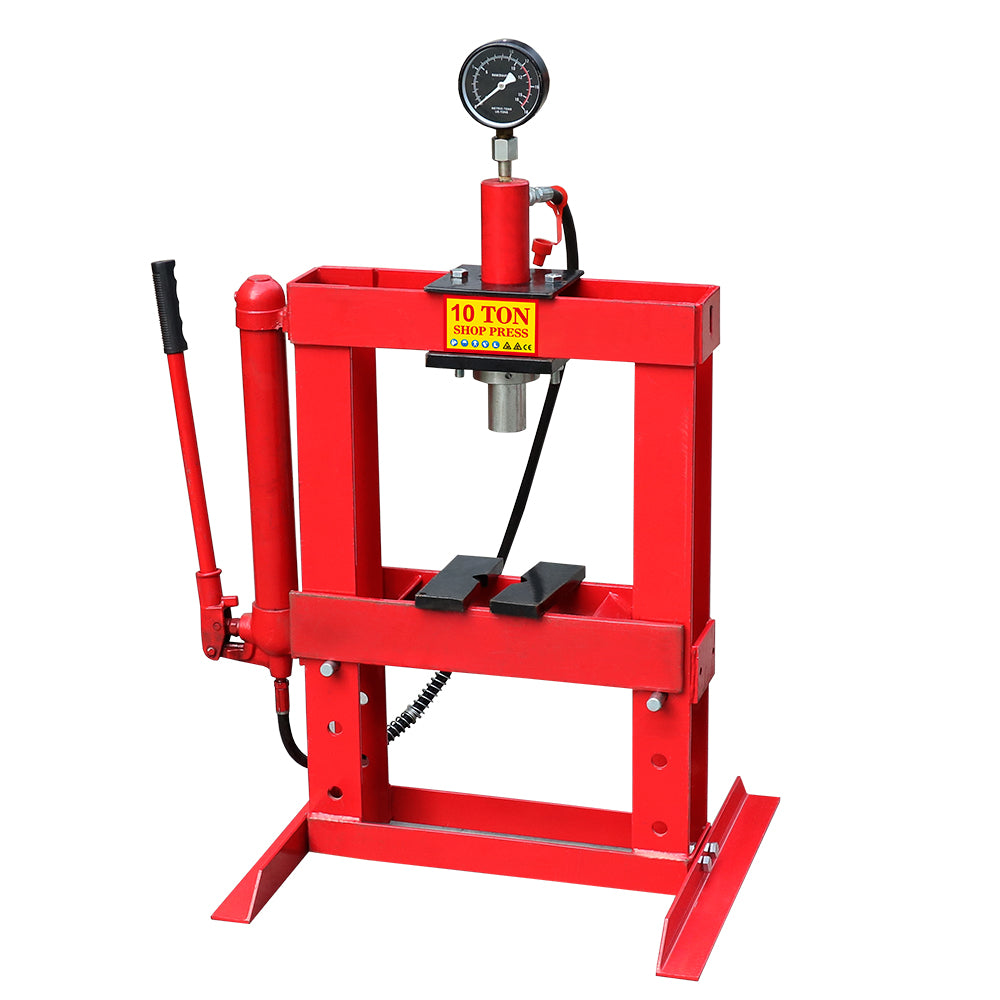 10 Ton Hydraulic Shop Press for Garage and Workshop Metalworking