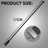 175cm heavy-duty extended crowbar with carbon steel construction and 6.4cm wide forged pry tip