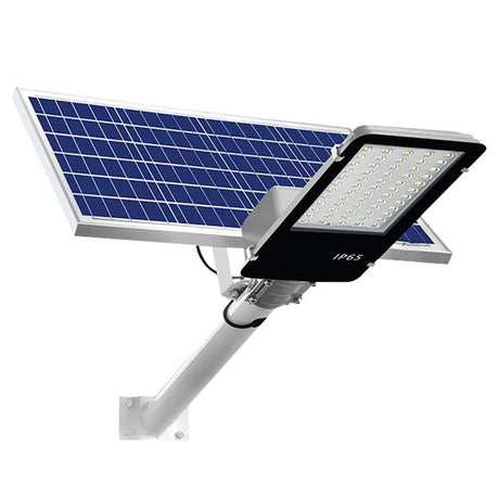 solar powered LED street light with monocrystalline panel, IP65 waterproof outdoor wall and pole mounted lighting