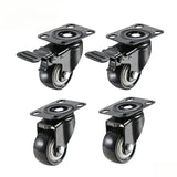 40mm and 50mm swivel caster wheels with brake and non-brake for furniture carts workbenches and storage trolleys