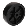Heavy-duty 16-inch nylon caster wheel with 150mm diameter, 50mm width and 16mm bore, designed for trolleys, carts, warehouse equipment and heavy-load applications