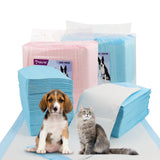 VaKa Pet disposable puppy pee pads, 60 x 60cm, 6-layer absorbent leakproof dog training pads in pink or blue, 105 or 210 count
