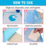 VaKa Pet disposable puppy pee pads, 60 x 60cm, 6-layer absorbent leakproof dog training pads in pink or blue, 105 or 210 count