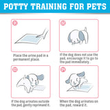 VaKa Pet disposable puppy pee pads, 60 x 60cm, 6-layer absorbent leakproof dog training pads in pink or blue, 105 or 210 count