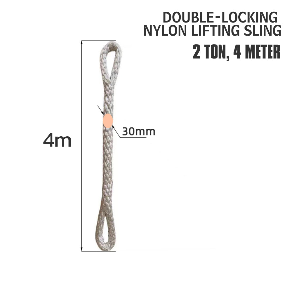 2T / 3T / 5T Nylon Lifting Sling, Heavy Duty Endless Round Sling for Hoisting & Rigging