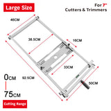 stainless steel panel cutter guide with adjustable 0-75cm cutting range for 4-5 inch and 7 inch cutters and trimmers