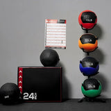 70LB wall ball set with 10, 15, 20 and 25 lb soft medicine balls for core workouts, strength training and home gym exercise