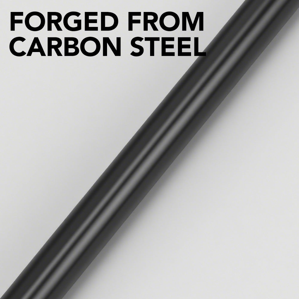175cm heavy-duty extended crowbar with carbon steel construction and 6.4cm wide forged pry tip