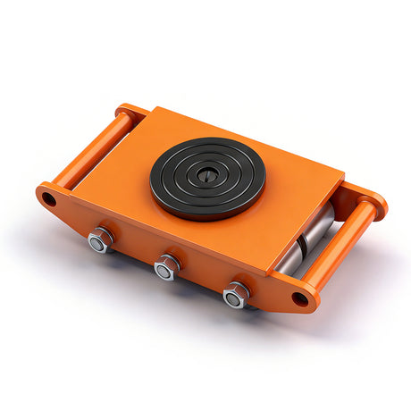 straight line machinery skate with 360 degree swivel top for moving heavy equipment