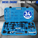 diesel engine timing tool kit for VW Audi Skoda Seat 34pcs TDI timing locking tools camshaft crankshaft alignment set with case