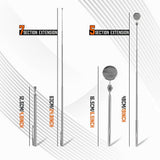 telescoping inspection mirror and magnetic pickup tool set with 360-degree swivel mirror for automotive repair, mechanic work and hard-to-reach spaces