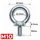 metric lifting eye bolt M8-M42 heavy duty threaded eye bolt for rigging, lifting, machinery, construction and industrial applications